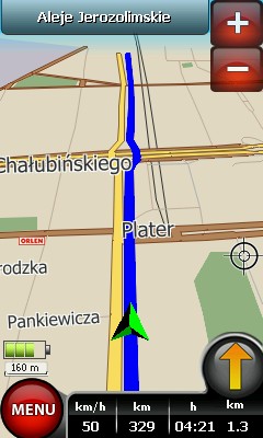 strzałki kierunku na drogach