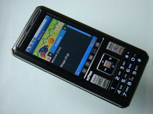 myPhone 8810TV - aplikacja zdrowie