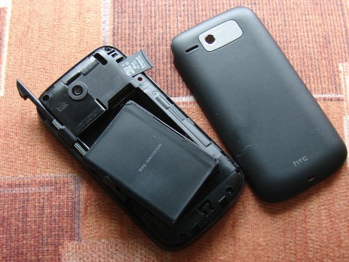 HTC Touch Cruise 2 - tył, karta microSD i bateria