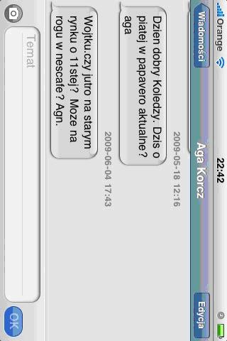 iPhone OS 3.0 wiadomości
