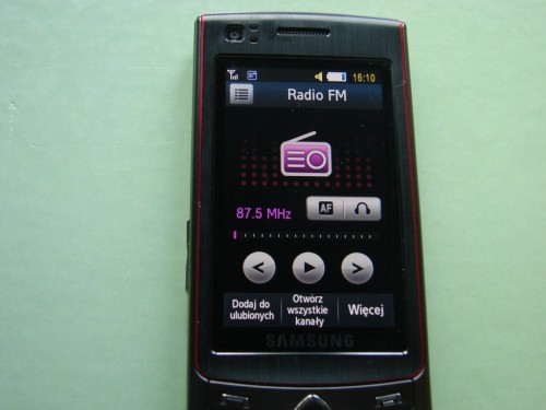 Samsung S8300 - Ultra Touch radio FM