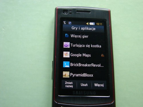 Samsung S8300 - Ultra Touch gry i aplikacje