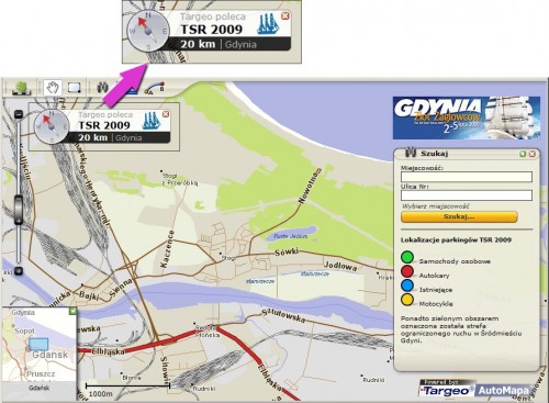 Zlot Żaglowców na mapach Targeo.pl