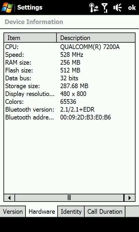HTC Touch Pro2 - dane techniczne