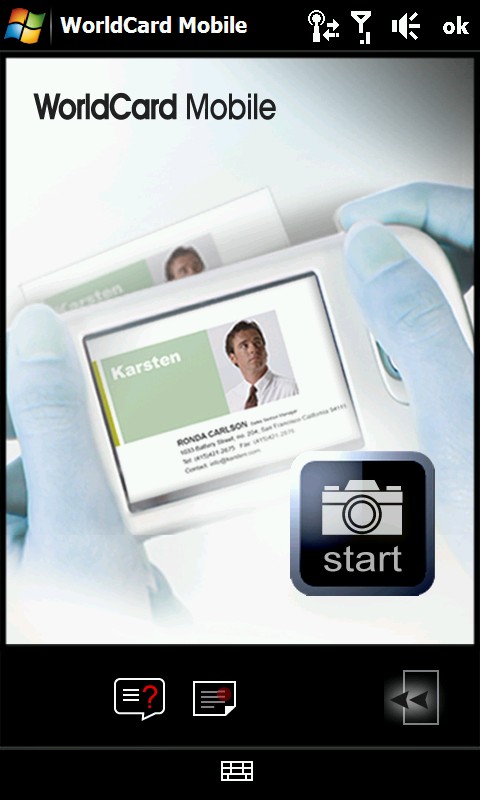 HTC Touch Pro2 - WorldCard Mobile