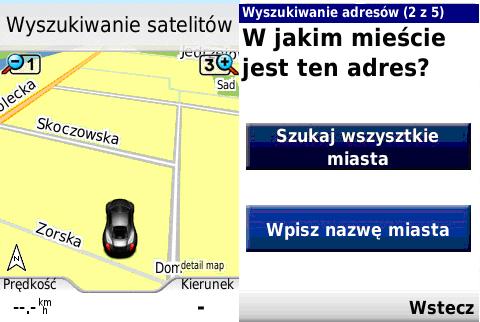 Garmin Mobile XT - wyszukiwarka