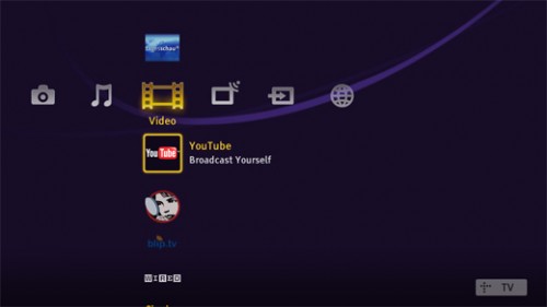 BRAVIA Internet Video