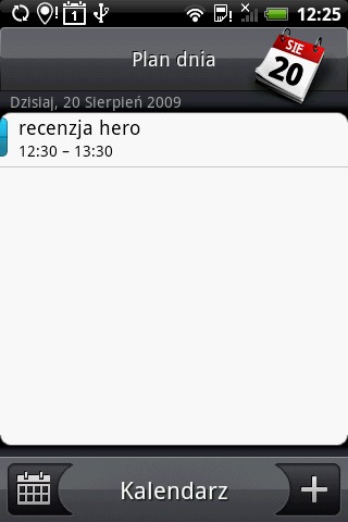 Htc Hero - kalendarz