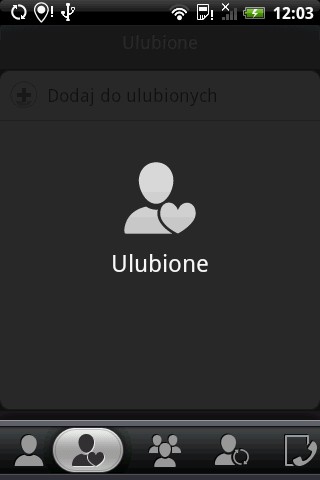 HTC Hero - kontakt