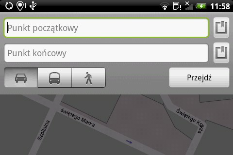 Htc Hero - mapy