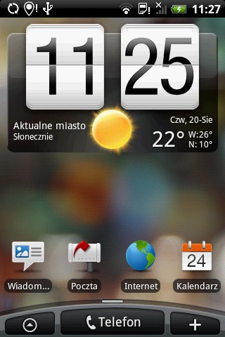 HTC Hero - Menu