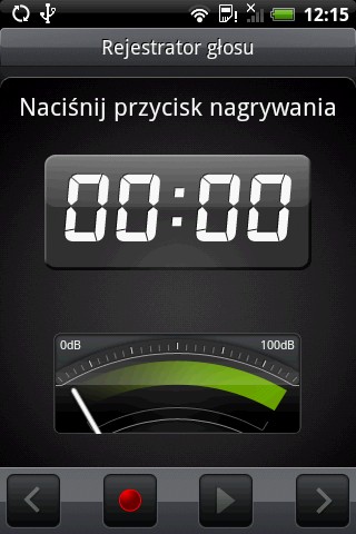 Htc Hero - Rejestrator głosu