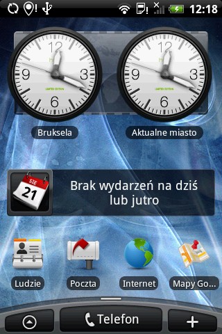 HTC Hero - sceny