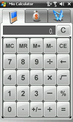 Mio K70 Explora - Kalkulator Mio