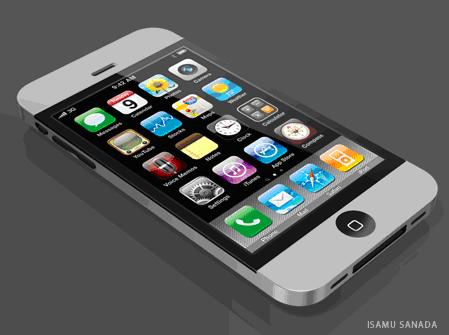 nowego iPhone’a stworzona przez Isamu Sanada na bazie prototypu, który został skradziony w Chinach
