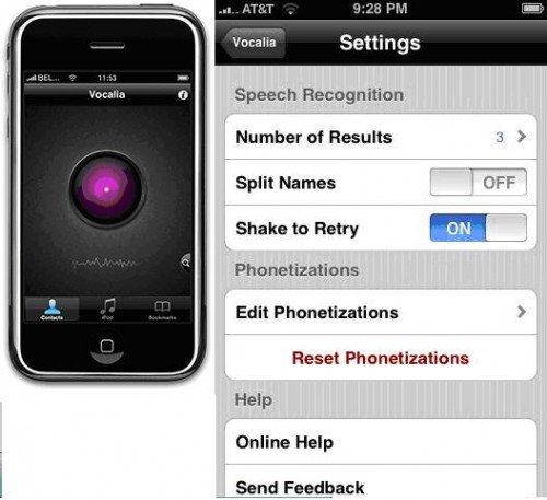 Voice Control w iPhone 3G