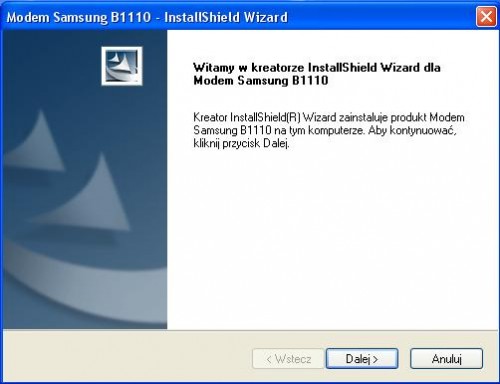 Samsung GT-B1110 - kreator instalacji