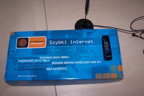 Szerokopasmowy Internet Cyfrowego Polsatu - zestaw z modemem Sierra Wirelless USB 307