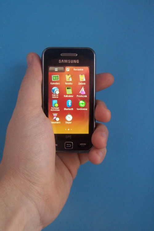 Test Samsung Avila GPS - menu główne