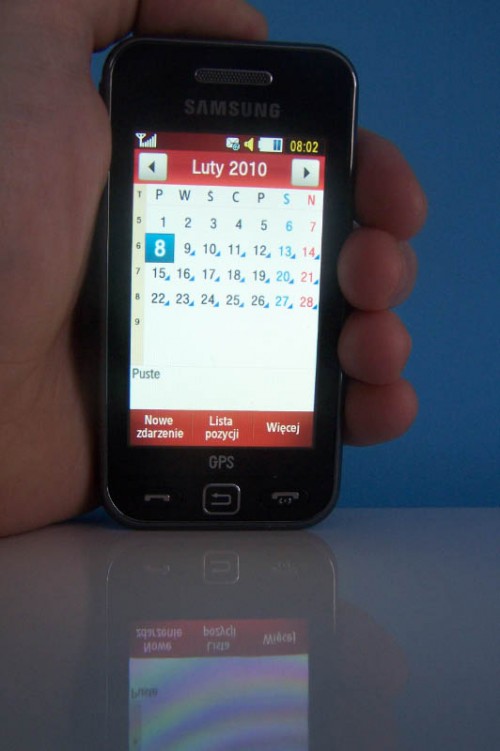 Test Samsung Avila GPS - Kalendarz