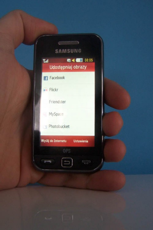 Test Samsung Avila GPS - udostępnianie zdjęć