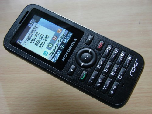 Test Motorola WX395 - Aparat