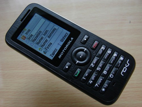 Test Motorola WX395 - Kontakty