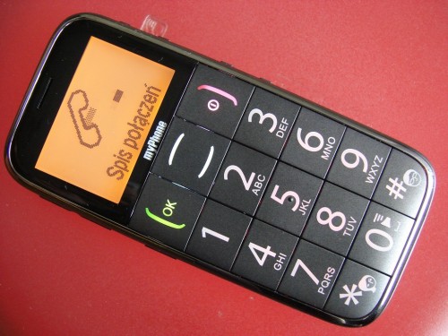 Test myPhone 1070 chiaro - Spis połączeń