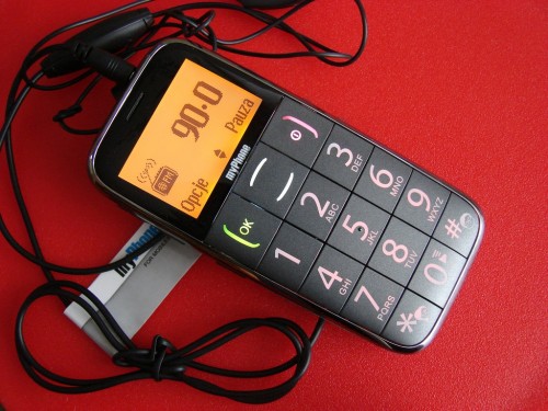 Test myPhone 1070 chiaro - Radio włączamy/wyłączamy poprzez wciśnięcie przycisku
