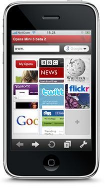 Opera Mini dla telefonu iPhone na targach MWC