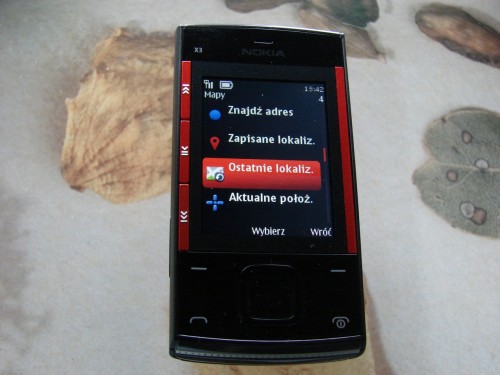 Test Nokia X3 - Mapy