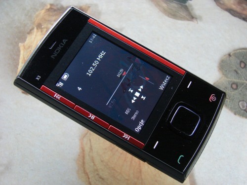 Test Nokia X3 - radio FM z RDS z anteną