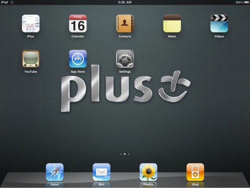 Ekran główny - Apple iPad. Ekran wygląda podobnie do tego na iPhone