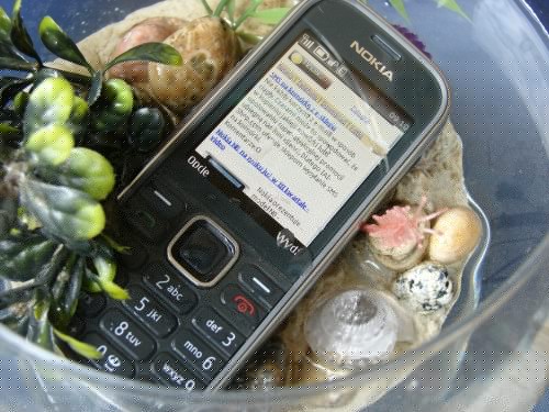 Test Nokia 3720 Classic - zamoczona w wodzie działa i otwiera serwis Telix.pl