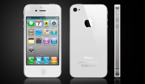 iPhone 4 w białej obudowie