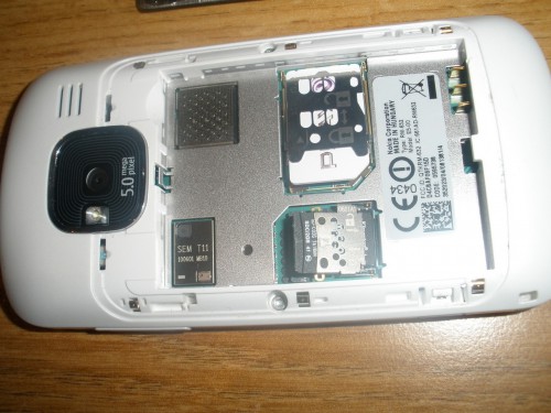 Test Nokia E5 - gniazda kart