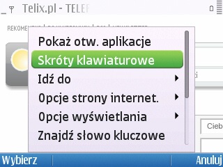 Test Nokia E5 - opcje internetowe
