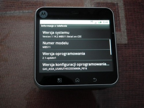 Test Motorola FLIPOUT - informacja o telefonie
