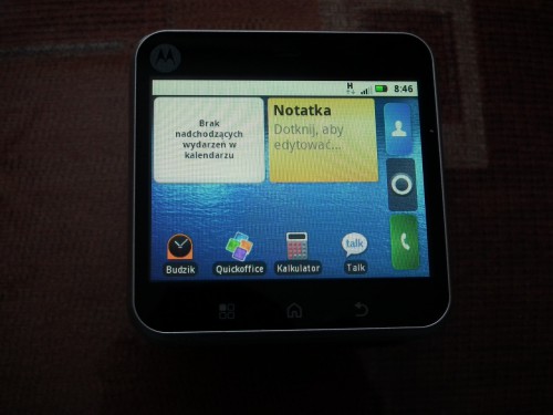 Test Motorola FLIPOUT - widżety
