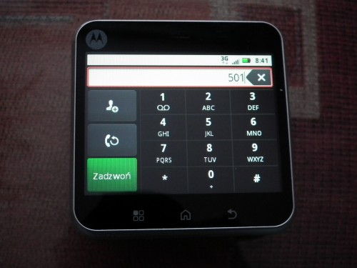 Test Motorola FLIPOUT - wirtualna klawiatura telefoniczna
