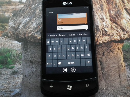 Test LG E900 - redagowanie wiadomości MMS