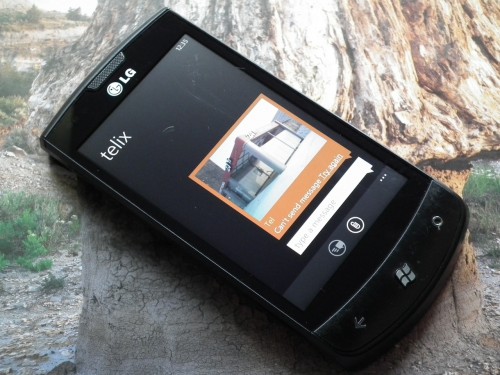 Test LG E900 - wiadomość multimedialna