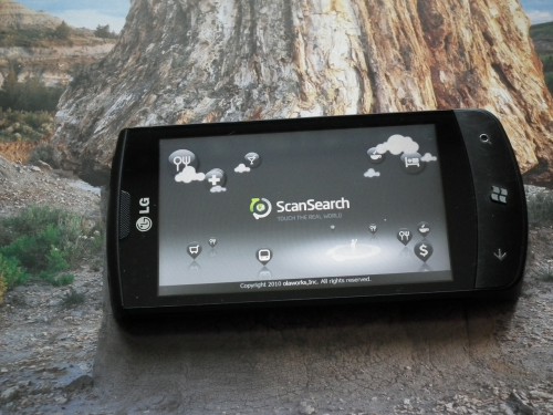 Test LG E900 - ScanSearch to funkcjonalna aplikacja należąca do kategorii Augmented Reality