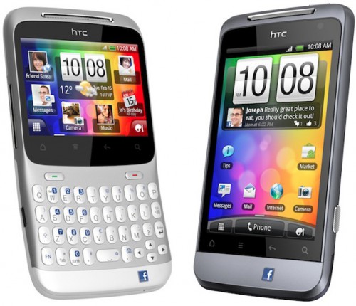 Pierwsze telefony HTC sygnowane logiem Facebook- HTC ChaCha oraz HTC Salsa