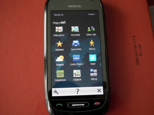 Test Nokia C7 - aplikacja Mapy Ovi