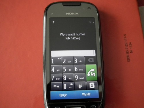 Test Nokia C7 - klawiatura telefoniczna