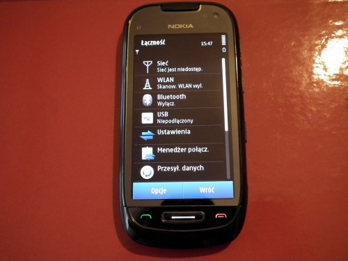 Test Nokia C7 - Łączność