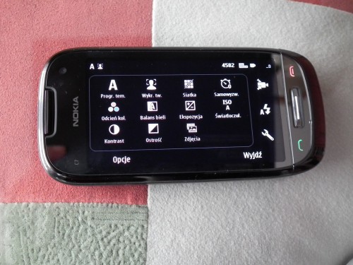 Test Nokia C7 - ustawienia aparatu