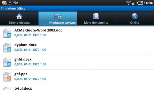 Think Free Office - program do edycji dokumentów Office