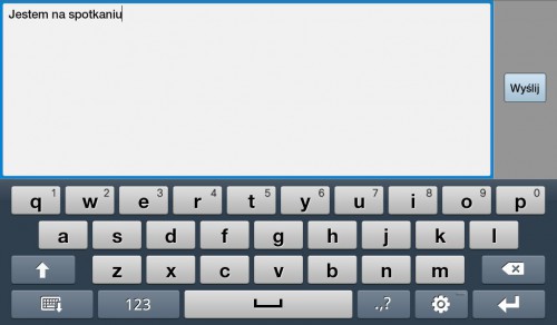 Edycja SMS-ów na Galaxy Tabie